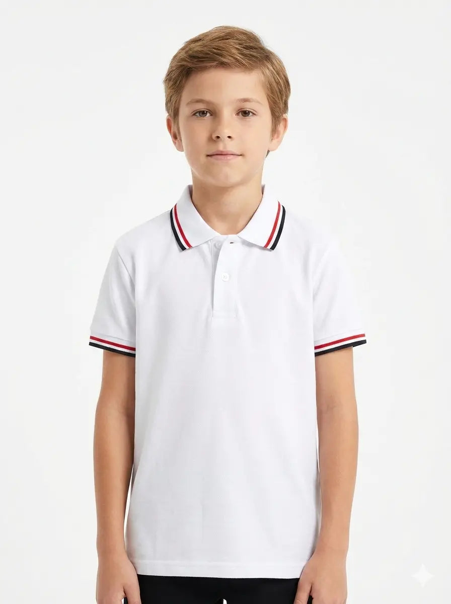 Playera Polo Bicolor Escolar