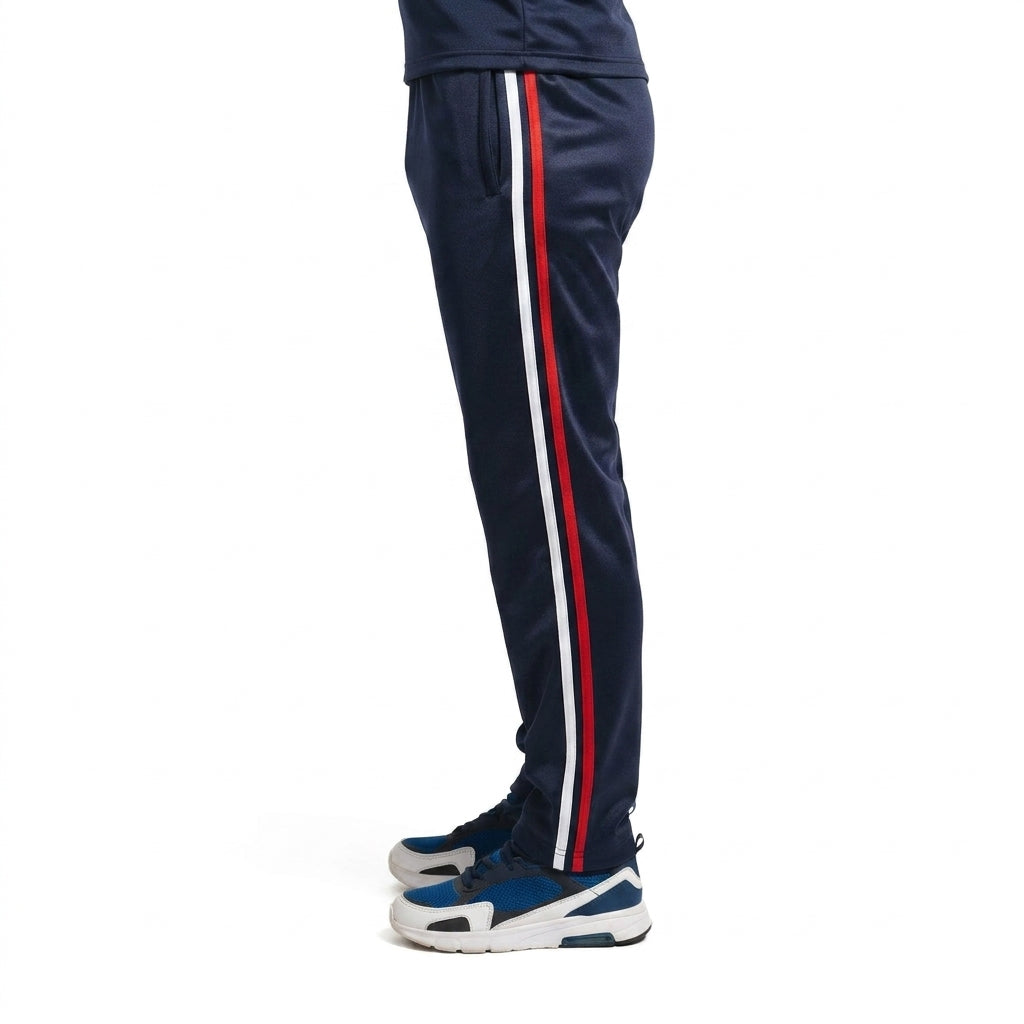 Pantalón de pants escolar bicolor