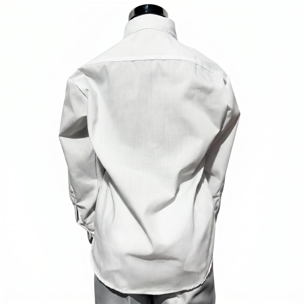 Camisa Escolar Blanca Manga Larga