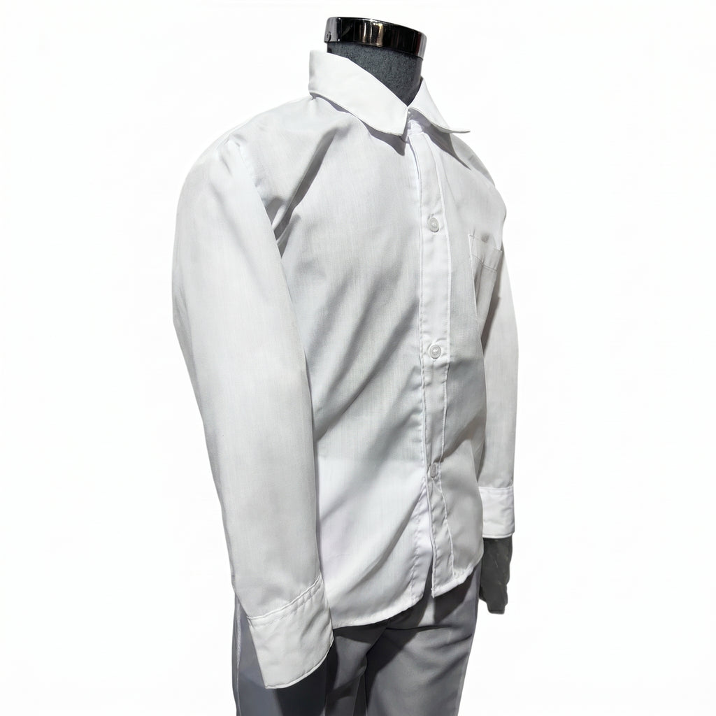 Camisa Escolar Blanca Manga Larga